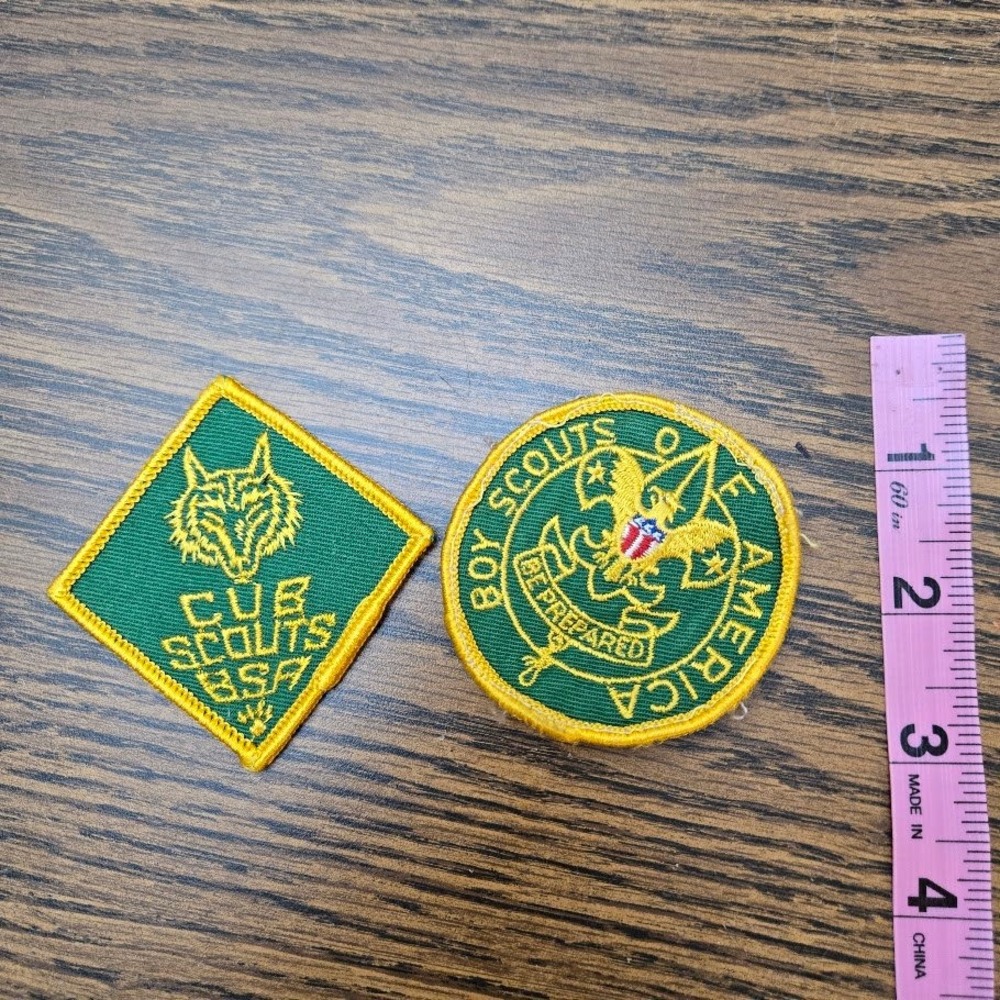 Vintage Cub Scouts BSA Boy Scouts of America Patches Lot of 2‎ Green - Picture 4 of 4